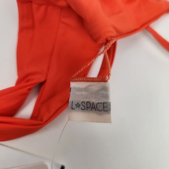 L*Space Flashback Bikini Top in Poppy Orange Size Small NWT - Picture 4 of 4